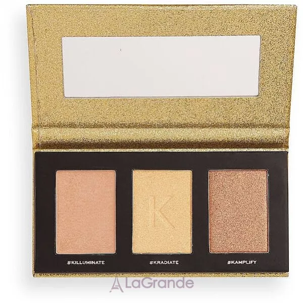 Makeup Revolution Kitulec #GlowKitulca Highlighter Palette ���� � 2 ������� ���������� (2xhigh/palette/7.5g)