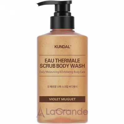 Kundal Eau Thermale Scrub Body Wash Violet Muguet -  