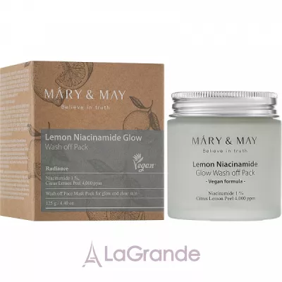 Mary & May Lemon Niacinamide Glow Wash Off Pack        