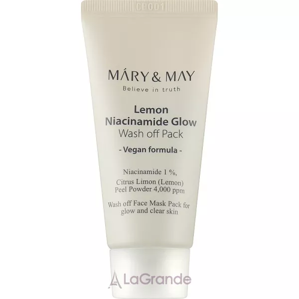 Mary & May Lemon Niacinamide Glow Wash Off Pack ��������� ����� ��� ������������ ���� ���� � ������������
