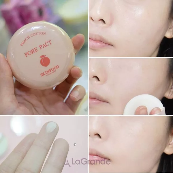 Skinfood Peach Cotton Pore Pact ������� ������� ��������� �����