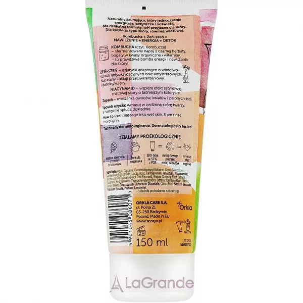 Soraya Kombucha Natural & Energizing Face Wash ����������� ���� ��� ��������