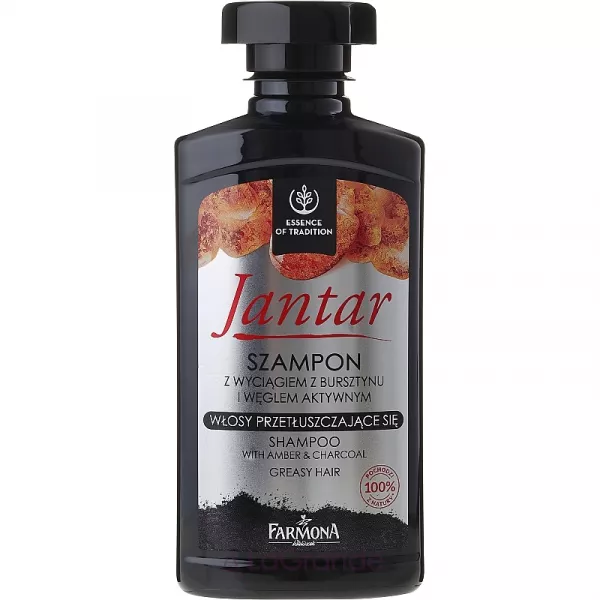 Farmona Jantar Detoxifying Shampoo With Active Charcoal ������� ��������������� � �������������� �����