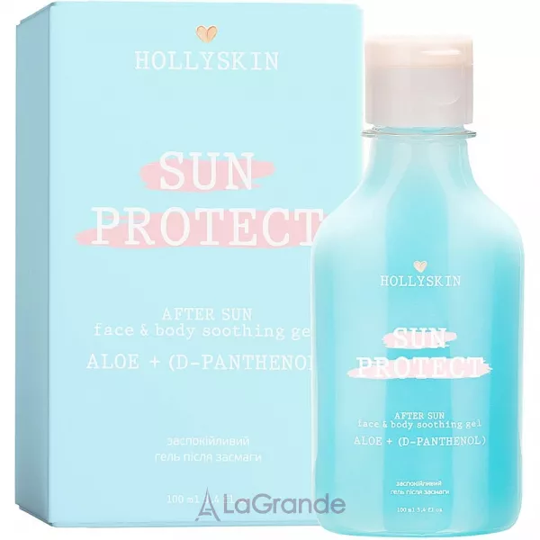 Hollyskin Sun Protect After Sun Face&Body Soothing Gel Aloe + D-Panthenol ������������� ���� ����� ������ � ���� ���� � �-����������