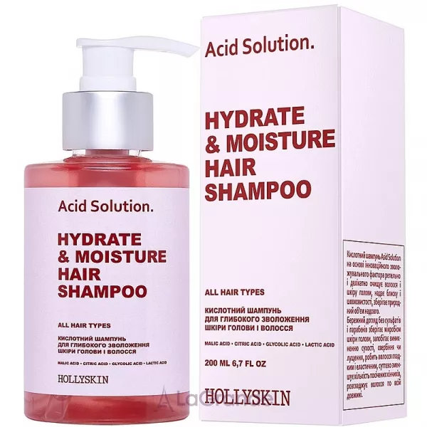 Hollyskin Acid Solution Hydrate & Moisture Hair Shampoo ��������� ������� ��� ��������� ���������� ���� ������ � �������