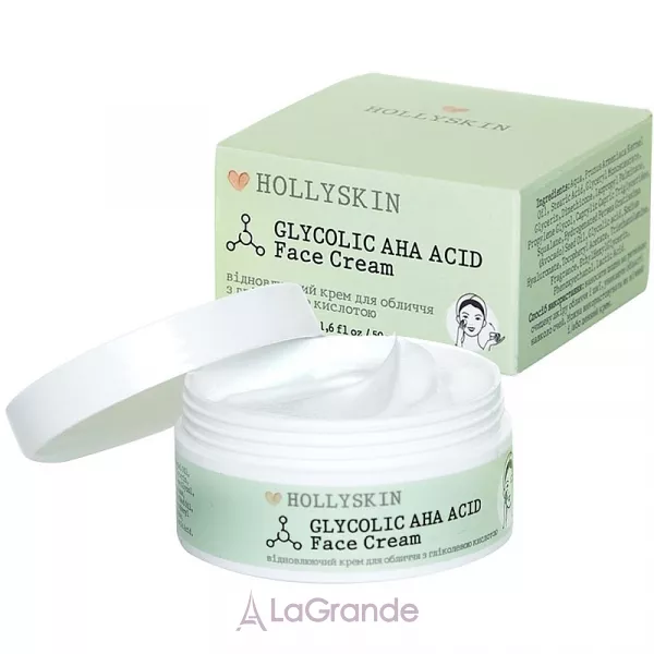Hollyskin Glycolic AHA Acid Face Cream ³������������� ���� ��� ������� � ��������� ��������