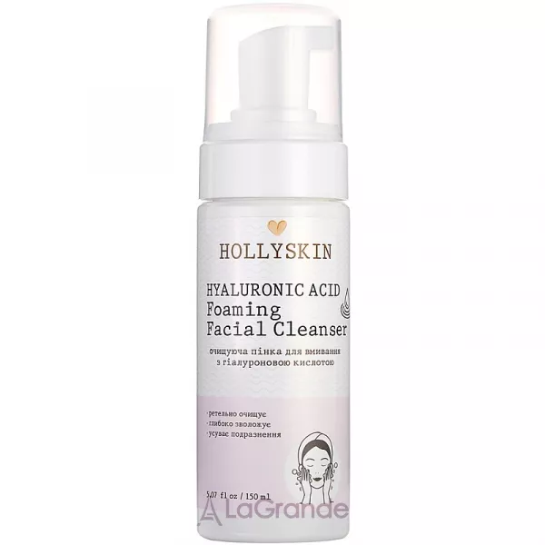 Hollyskin Hyaluronic Acid Foaming Facial Cleanser ��������� ����� ��� �������� � ������������ ��������