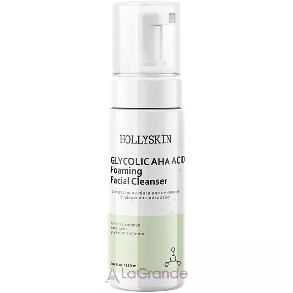 Hollyskin Glycolic AHA Acid Foaming Facial Cleanser ����������� ���� ��� �������� � ��������� ��������