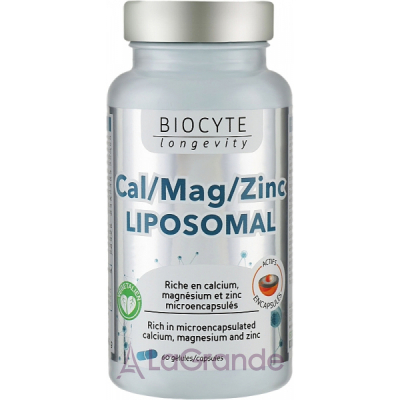 Biocyte Longevity Cal/Mag/Zinc Liposomal ³   ,     