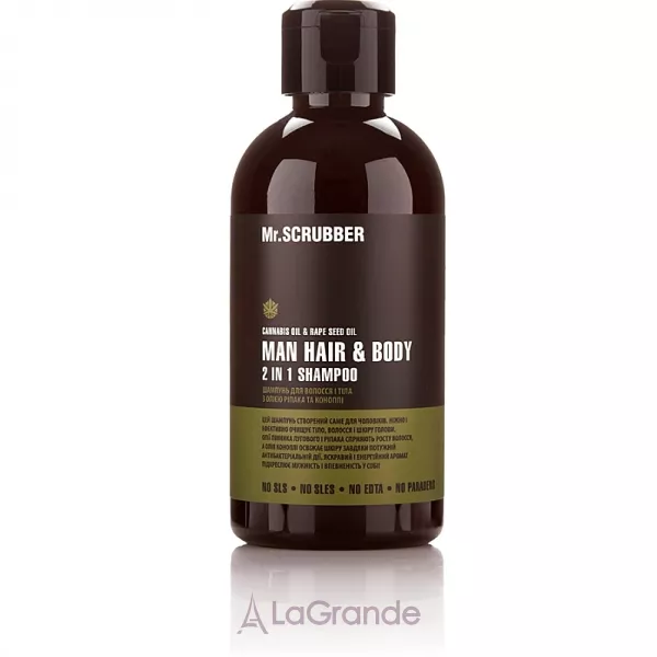 Mr.Scrubber Solid Man Hair&Body Shampoo 2 In 1 ������� ������� ��� ����� � ����