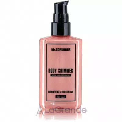 Mr.Scrubber Body Shimmer Rose Gold    Rose Gold