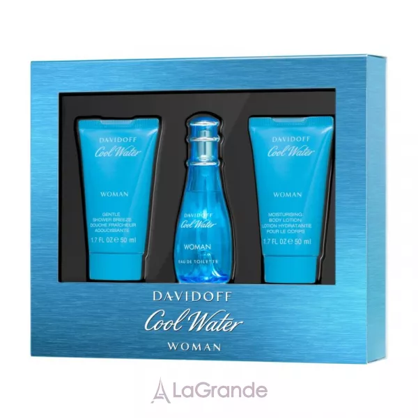 Davidoff Cool Water Woman ����� (��������� ���� 50 �� + ������ ��� ���� 50 �� + ���� ��� ���� 50 ��)
