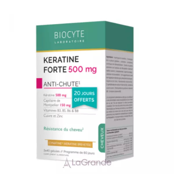 Biocyte Keratine Forte 500 Mg Anti-Chute Pack ������� �� �������� ��� �������� �������