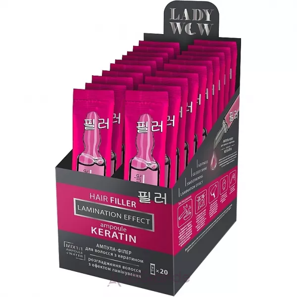 Lady Wow Hair Filler Keratin Ampoule ������-����� ��� ������� � ���������