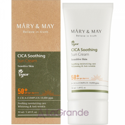 Mary & May CICA Soothing Sun Cream SPF50+ PA++++  