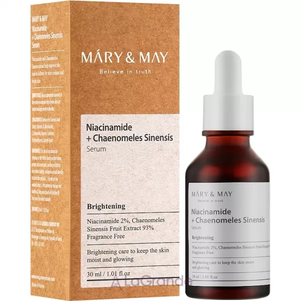 Mary & May Niacinamide + Chaenomeles Sinensis Serum ����������� ��������� � ������������ � �����������