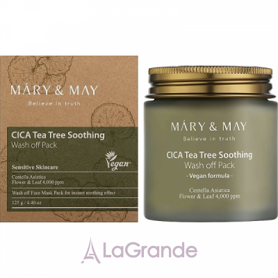 Mary & May Cica Tea Tree Soothing Wash Off Pack     