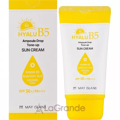 May Island Hyalu B5 Ampoule Drop Tone Up Sun Cream   