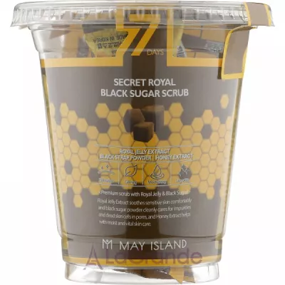 May Island 7 Days Secret Royal Black Sugar Scrub    