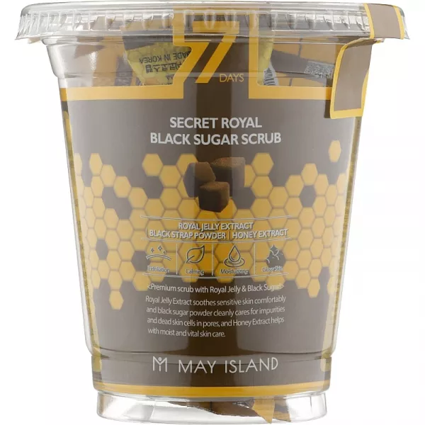 May Island 7 Days Secret Royal Black Sugar Scrub �������� ����� ��� ����