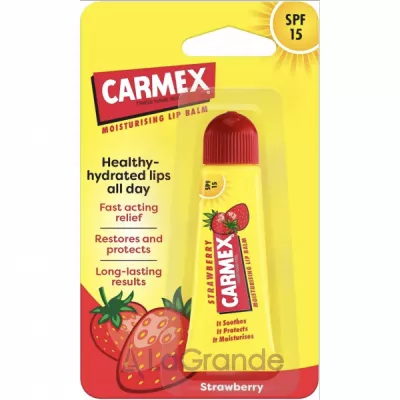 Carmex Moisturising Lip Balm SPF 15 Strawberry    