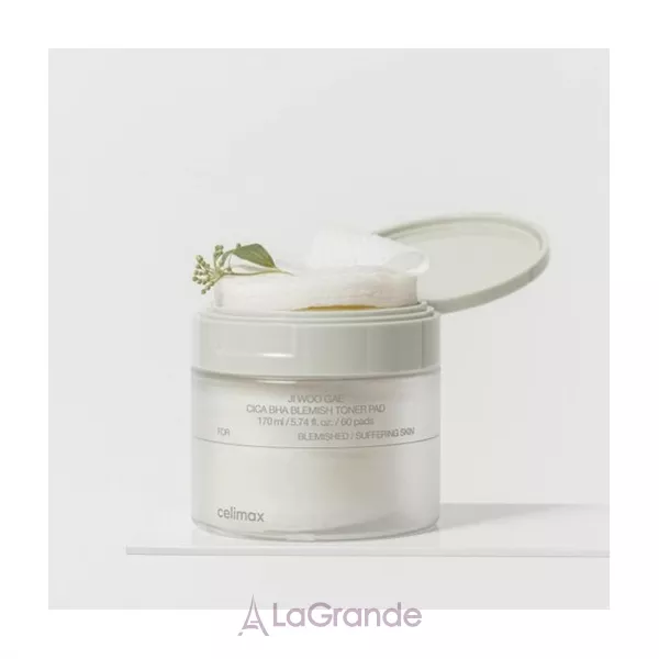 Celimax Ji Woo Gae Cica BHA Blemish Toner Pad ���������� �����-���� ��� ������� � �������� �� BHA ���������