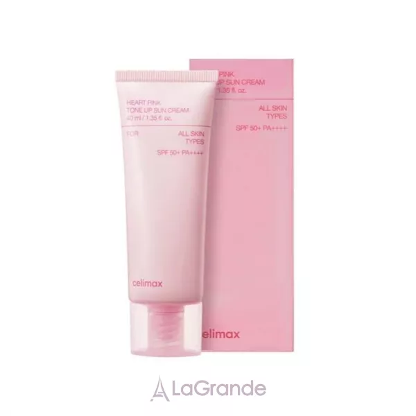 Celimax Heart Pink Tone Up Sun Cream SPF 50+ PA++++ ������������� ������������� ���� ��� �������