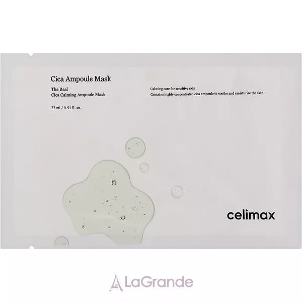 Celimax The Real Cica Calming Ampoule Mask ����������� �������� ����� � ���������� �������� �������
