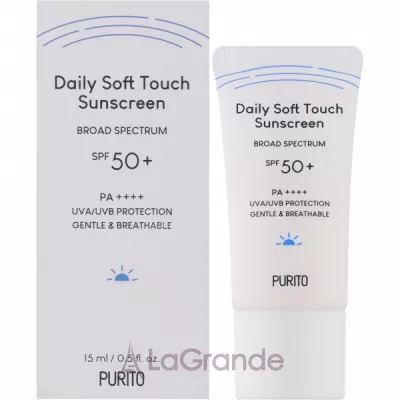 Purito Seoul Daily Soft Touch Sunscreen SPF50+   (Travel Size)