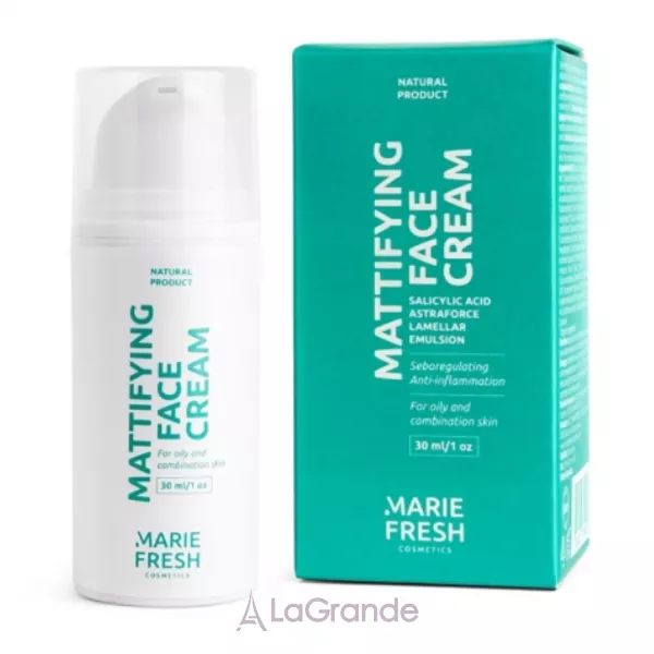 Marie Fresh Cosmetics Mattifying Cream With Salicylic Acid For Oily And Combination Skin ���������� ���� � ����������� �������� ��� ������ � ��������������� ����