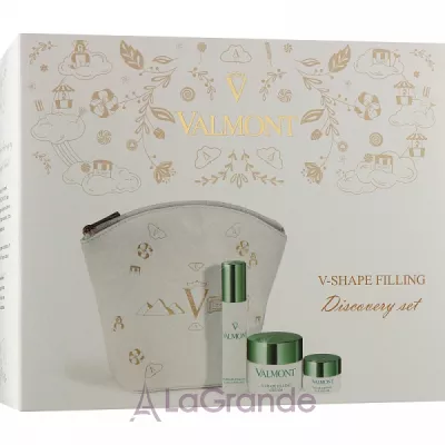 Valmont V-Shape Firming Discovery Set  (f/cr/30ml + f/conc/15ml + eye/cr/5ml + bag)