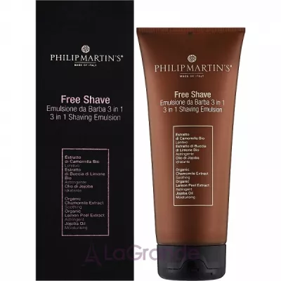 Philip Martin's Free Shave 3 in 1 Shaving Emulsion  ,    