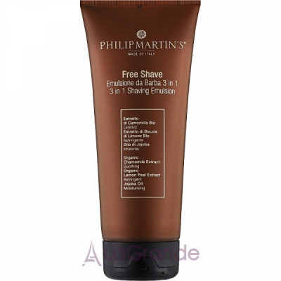 Philip Martin's Free Shave 3 in 1 Shaving Emulsion  ,    