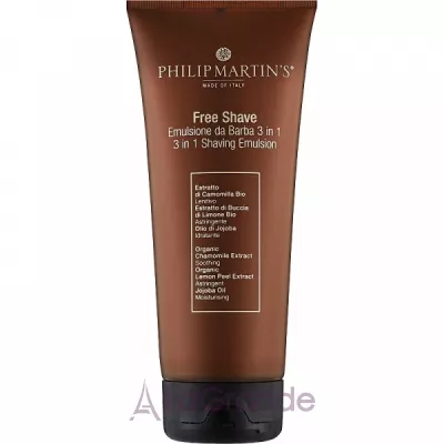 Philip Martin's Free Shave 3 in 1 Shaving Emulsion  ,    