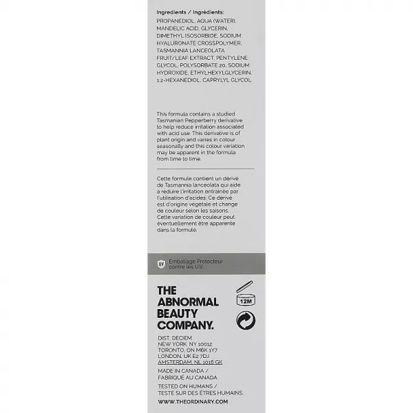 The Ordinary Mandelic Acid 10% + HA ������ � ���������� ��������