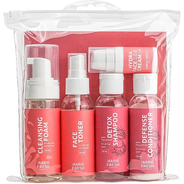 Marie Fresh Cosmetics Try Me Set (f/foam/50ml + f/ton/50ml + h/shm/50ml + h/cond/50ml + f/cr/5ml) �������� ����� ��� ����� � ���������� ����