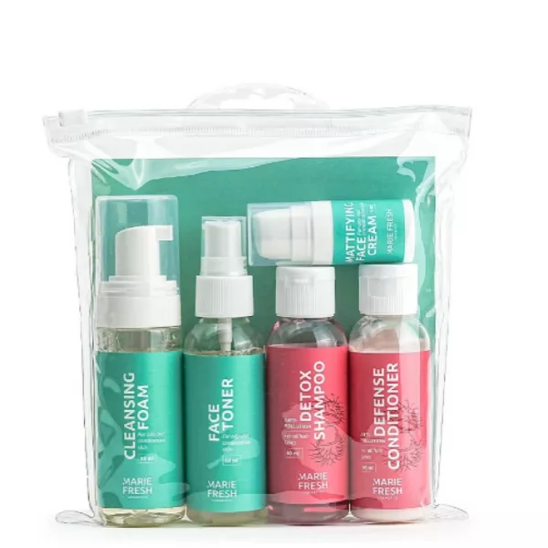 Marie Fresh Cosmetics Try Me Set (f/foam/50ml + f/ton/50ml + h/shm/50ml + h/cond/50ml + f/cr/5ml) �������� ����� ��� ������ � ��������������� ����