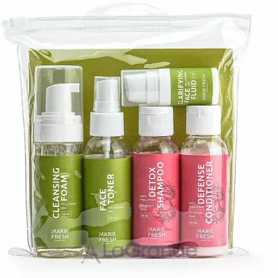 Marie Fresh CosmeticsTry Me Set (f/foam/50ml + f/ton/50ml + h/shm/50ml + h/cond/50ml + f/fluid/5ml)     