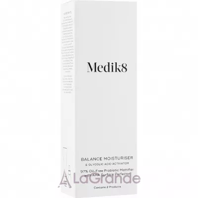 Medik8 Balance Moisturiser with Glycolic Acid Activator :            (cr/50ml + activator/10ml)