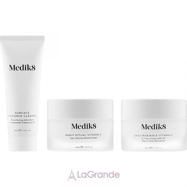 Medik8 The Essential CSA Kit ����� (f/gel/40ml + f/d/cr/40ml + n/f/cr/50ml)