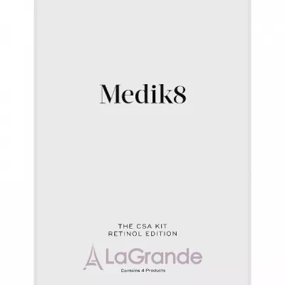 Medik8 The CSA Kit Retinol Edition  (cl/gel/40ml + ser/30ml + cr/50ml + ser/15ml)