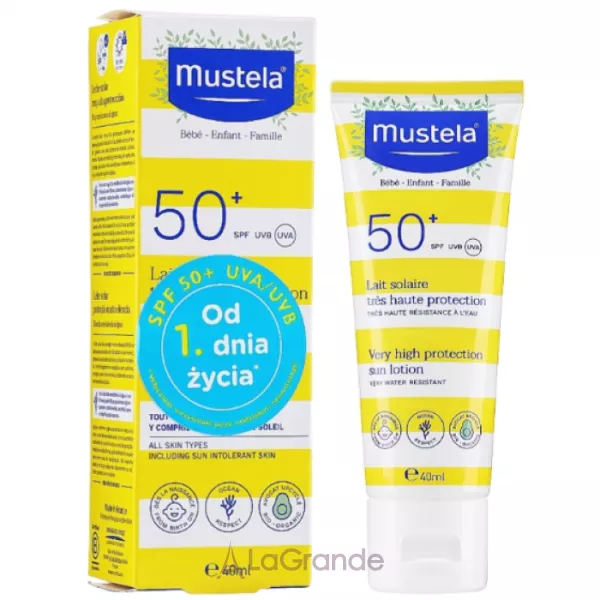 Mustela Bebe Enfant Very High Protection Sun Lotion SPF 50+ ������������� ������� ��� ������� �� ��� SPF50+