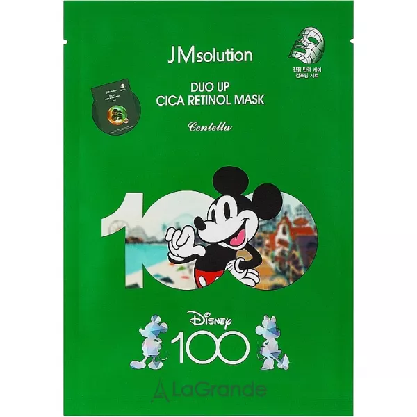 JMsolution Disney 100 Duo Up Cica Retinol Mask �������� ����� ��� ������� � ��������� � ��������