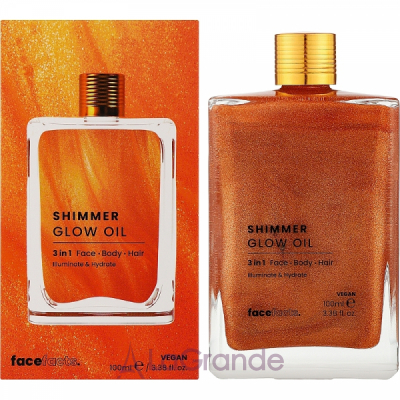 Face Facts Shimmer Glow Oil -  ,   