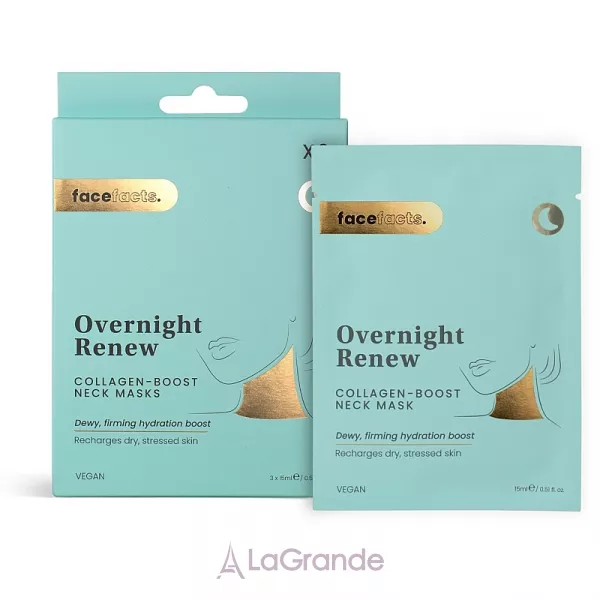 Face Facts Overnight Renew Collagen-Boost Neck Mask ���������� ����� ��� ��