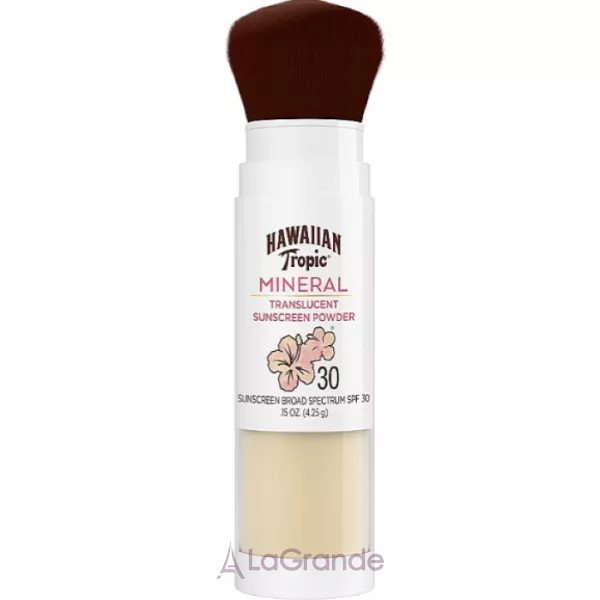 Hawaiian Tropic Mineral Translucent Sunscreen Powder Brush SPF 30 C������������� ����� ��� ����