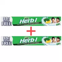 Dabur Herb�l Mint & Lemon Natural Toothpaste �������� ����� ����� ���� �'��� �� �������� ���� 2 �� � 60+20 ��