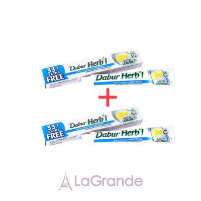 Dabur Herbl Salt & Lemon Natural Toothpaste    ³ 2   60 + 20 