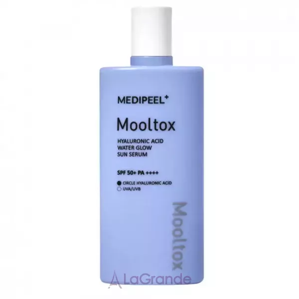 Medi-Peel Hyaluronic Acid Mooltox Water Glow Sun Serum SPF 50+ PA++++ ������������ ��������� ��� �������