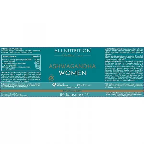 Allnutrition Health & Care Ashwagandha Women ������� ������� 